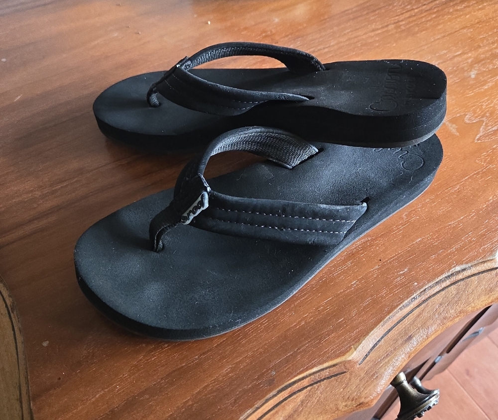 Reef Black Sandals
